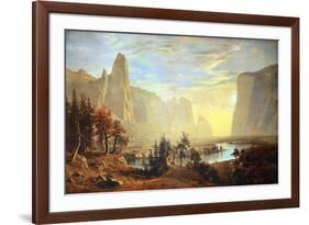 Yosemite Valley-Albert Bierstadt-Framed Premium Giclee Print