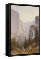 Yosemite Waterfall-Thomas Hill-Framed Stretched Canvas