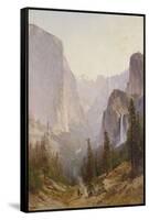 Yosemite Waterfall-Thomas Hill-Framed Stretched Canvas