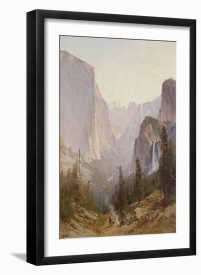 Yosemite Waterfall-Thomas Hill-Framed Giclee Print