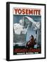 Yosemite, Winter Sports-null-Framed Art Print
