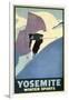 Yosemite Winter Sports-null-Framed Giclee Print