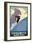 Yosemite Winter Sports-null-Framed Premium Giclee Print