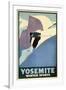 Yosemite Winter Sports-null-Framed Giclee Print