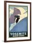 Yosemite Winter Sports-null-Framed Giclee Print