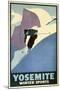 Yosemite Winter Sports-null-Mounted Giclee Print