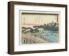 Yoshida, 1837-1844-Utagawa Hiroshige-Framed Giclee Print