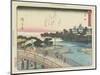 Yoshida, 1837-1844-Utagawa Hiroshige-Mounted Giclee Print