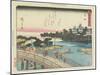 Yoshida, 1837-1844-Utagawa Hiroshige-Mounted Giclee Print