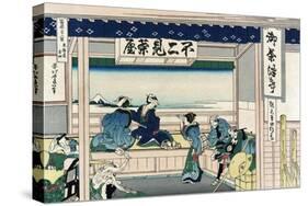 Yoshida at Tokaido-Katsushika Hokusai-Stretched Canvas