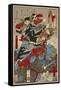 Yoshida Sawaemon Kanesada and Okuda Magodayu Shigemori-Kyosai Kawanabe-Framed Stretched Canvas