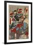 Yoshida Sawaemon Kanesada and Okuda Magodayu Shigemori-Kyosai Kawanabe-Framed Giclee Print