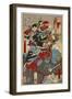 Yoshida Sawaemon Kanesada and Okuda Magodayu Shigemori-Kyosai Kawanabe-Framed Giclee Print