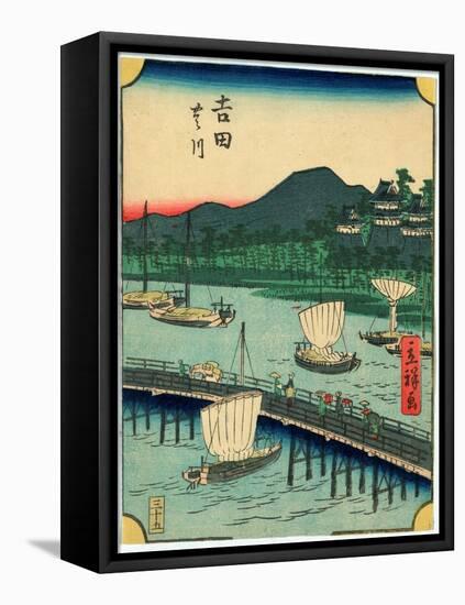 Yoshida-Utagawa Hiroshige-Framed Stretched Canvas