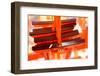 Yoshino, JAPAN - April 27Th : Votive Tablets Made of the Shape of Orange Torii in Fushimi Inari Tai-elwynn-Framed Photographic Print