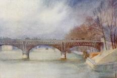 Paris, Bridge, Iena 1908-Yoshio Markino-Framed Stretched Canvas