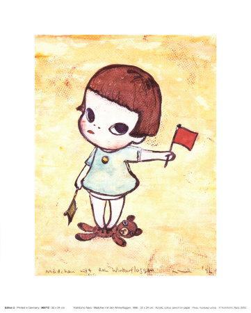 Girl with Direction Indicator Flags, c.1996