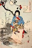 Sumi and Extensive Red Underdrawing on Paper-Yoshitoshi Tsukioka-Giclee Print