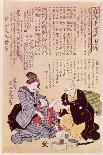 Doctor Feeling a Child's Pulse with Two Hands, According to the Rules of Sino-Japanese Sphygmology-Yoshitoyo-Giclee Print