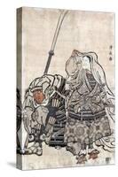 Yoshitsune and Benkei-Kiyonaga Torii-Stretched Canvas
