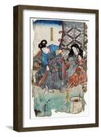 Yoshitsune and Yoritomo-Toyokuni Utagawa-Framed Giclee Print