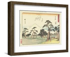 Yoshiwara, 1837-1844-Utagawa Hiroshige-Framed Giclee Print