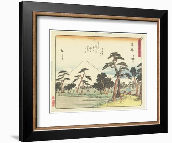 Yoshiwara, 1837-1844-Utagawa Hiroshige-Framed Giclee Print