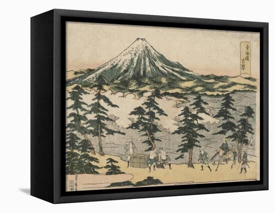 Yoshiwara-Utagawa Toyohiro-Framed Stretched Canvas