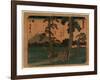 Yoshiwara-Utagawa Hiroshige-Framed Giclee Print