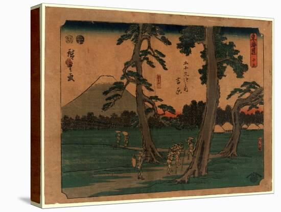 Yoshiwara-Utagawa Hiroshige-Stretched Canvas