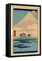 Yoshiwara-Utagawa Hiroshige-Framed Stretched Canvas