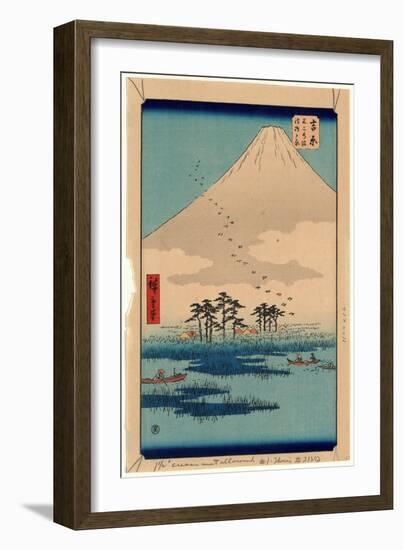 Yoshiwara-Utagawa Hiroshige-Framed Giclee Print