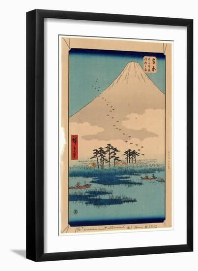 Yoshiwara-Utagawa Hiroshige-Framed Giclee Print