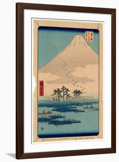 Yoshiwara-Utagawa Hiroshige-Framed Giclee Print