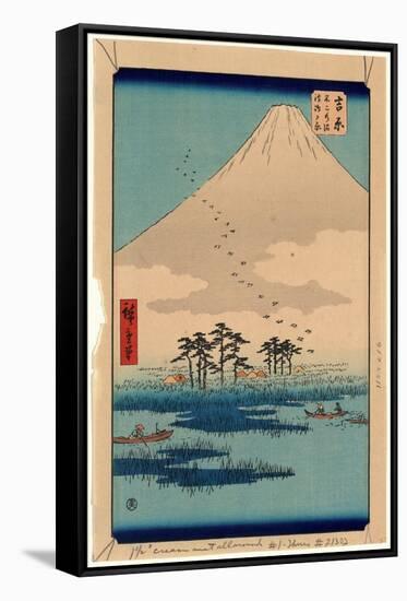 Yoshiwara-Utagawa Hiroshige-Framed Stretched Canvas