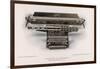 Yost Typewriter with Extra-Wide Carriage-null-Framed Art Print