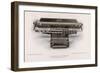 Yost Typewriter with Extra-Wide Carriage-null-Framed Art Print