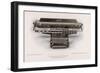 Yost Typewriter with Extra-Wide Carriage-null-Framed Art Print