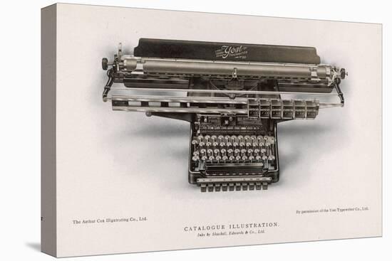 Yost Typewriter with Extra-Wide Carriage-null-Stretched Canvas