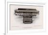 Yost Typewriter with Extra-Wide Carriage-null-Framed Art Print