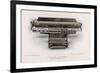 Yost Typewriter with Extra-Wide Carriage-null-Framed Art Print
