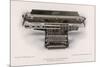 Yost Typewriter with Extra-Wide Carriage-null-Mounted Art Print