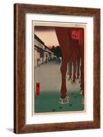 Yotsuya Naito Shinjuku-Utagawa Hiroshige-Framed Giclee Print