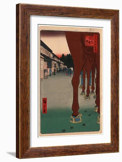 Yotsuya Naito Shinjuku-Utagawa Hiroshige-Framed Giclee Print