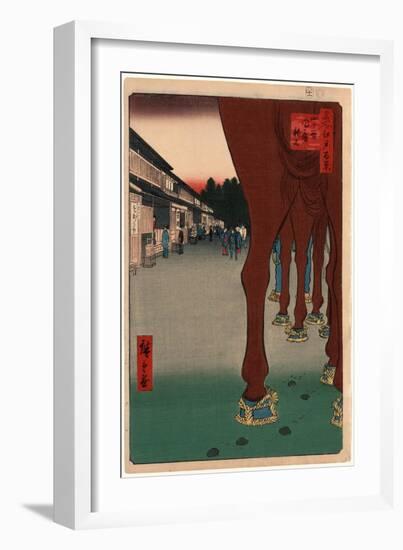 Yotsuya Naito Shinjuku-Utagawa Hiroshige-Framed Giclee Print