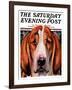 "You Ain't Nothing But a Hounddog," Saturday Evening Post Cover, January 30, 1937-Paul Bransom-Framed Giclee Print