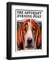 "You Ain't Nothing But a Hounddog," Saturday Evening Post Cover, January 30, 1937-Paul Bransom-Framed Giclee Print