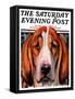 "You Ain't Nothing But a Hounddog," Saturday Evening Post Cover, January 30, 1937-Paul Bransom-Framed Stretched Canvas