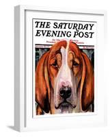 "You Ain't Nothing But a Hounddog," Saturday Evening Post Cover, January 30, 1937-Paul Bransom-Framed Giclee Print