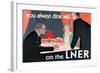 You Always Dine Well on the Lner-null-Framed Art Print